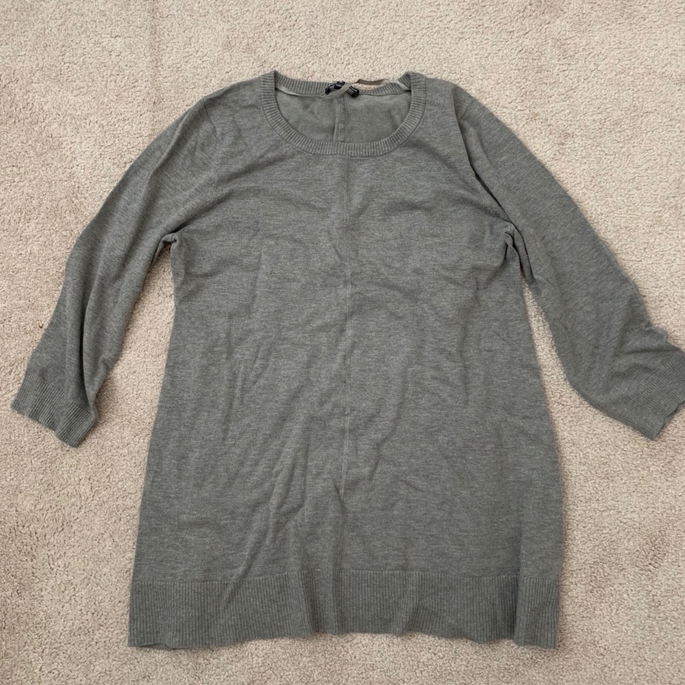 Light weight “Greige” tunic style sweater